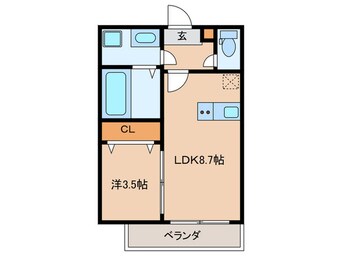 間取図 miacasa十一番町