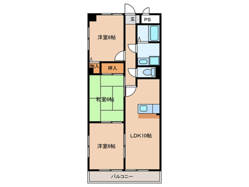 間取図 メゾンサンハーバー