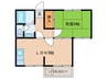 メゾン彩 1LDKの間取り