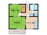メゾン彩 2DKの間取り