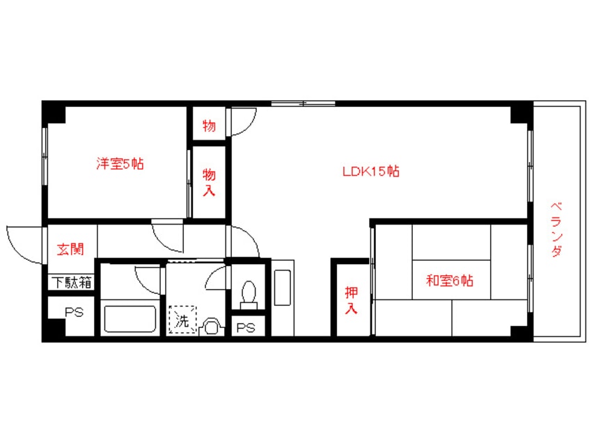 間取図 チサンマンション東別院