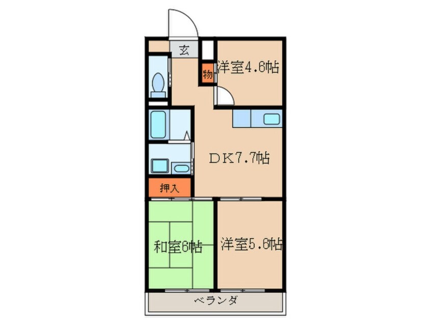 間取図 メゾンゆたか