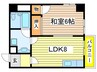 中京第３ビル 1LDKの間取り