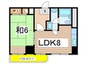 中京第３ビル 1LDKの間取り