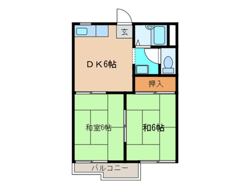 間取図 タウニー寿Ⅱ