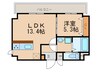 アネックスラスタ－ 1LDKの間取り
