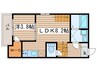ハーモニーテラス・ワカ 1LDKの間取り