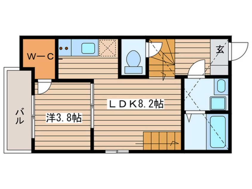 間取図 ハーモニーテラス・ワカ