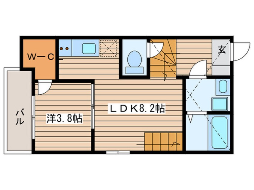 間取図 ハーモニーテラス・ワカ