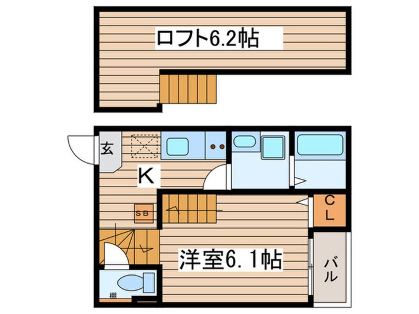 間取図 ハーモニーテラス鶴田