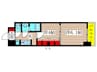S-RESIDENCE六番町 2Kの間取り