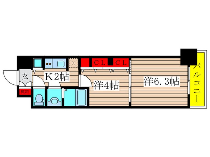 間取図 S-RESIDENCE六番町