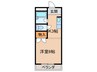 ランドマークＫ 1Kの間取り