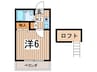 クレアコ－ト 1Kの間取り