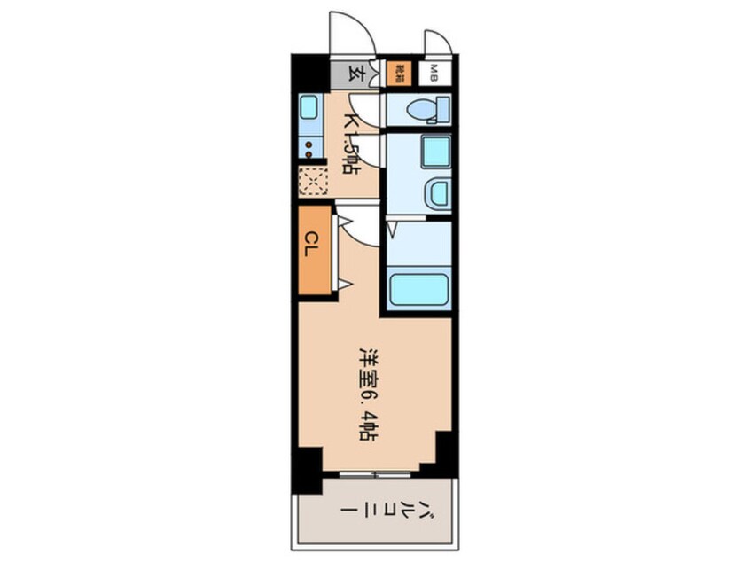 間取図 S-RESIDENCE平安通　