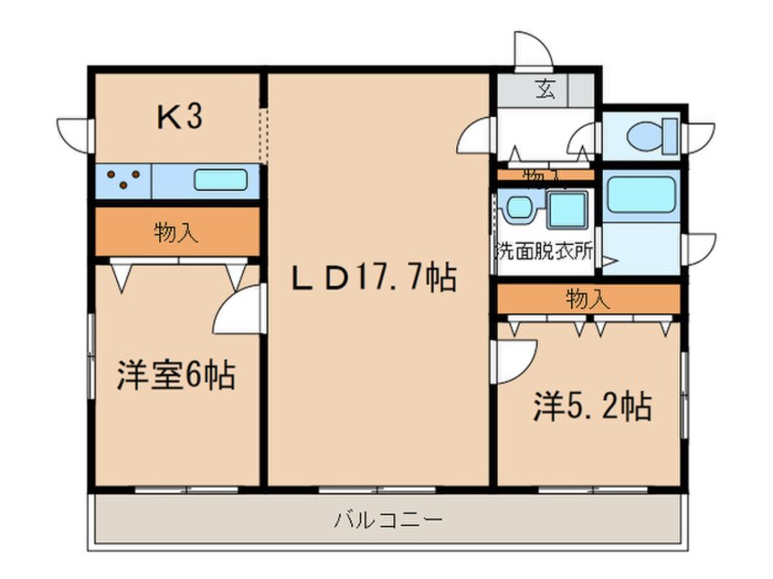 間取図 グランプラス覚王山