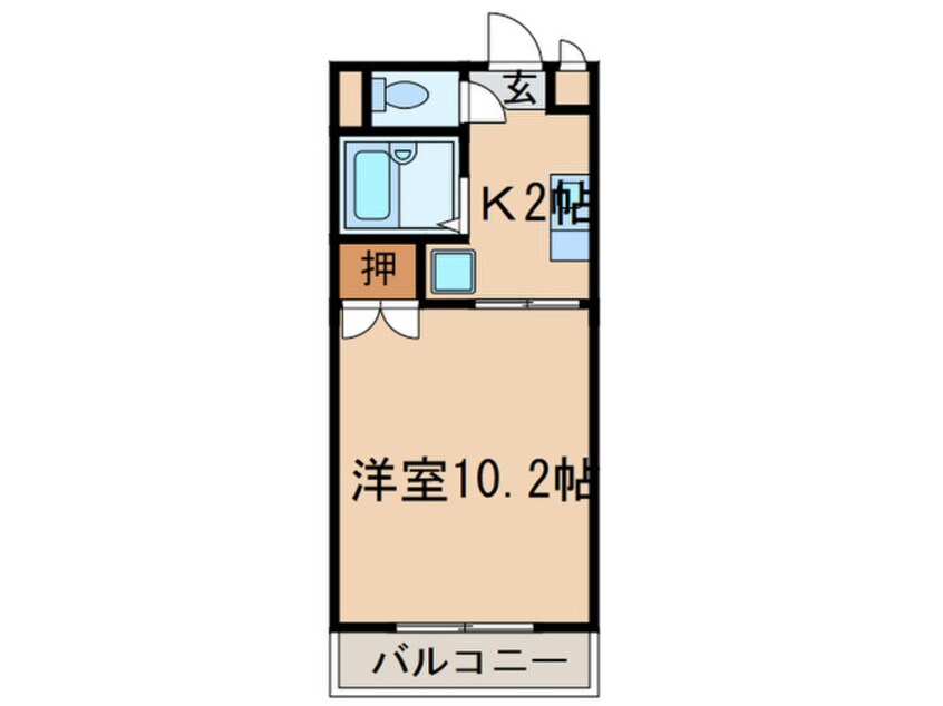 間取図 メルヴェ－ユ小幡Ⅰ
