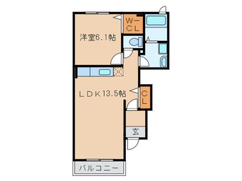 間取図 コンフォ－ト長谷川園