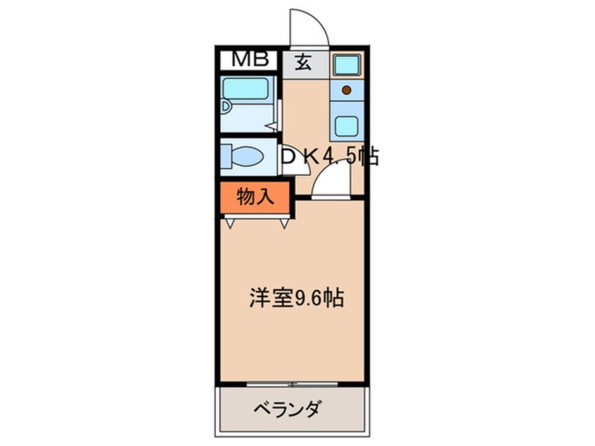 間取図 エスポワールオバタ