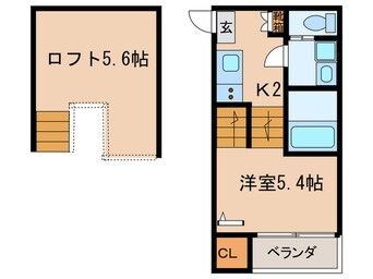 間取図 ルシエルメゾネット志賀本通