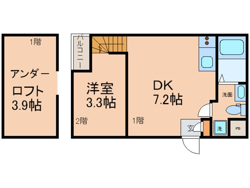 間取図 ピアチェーレ新栄