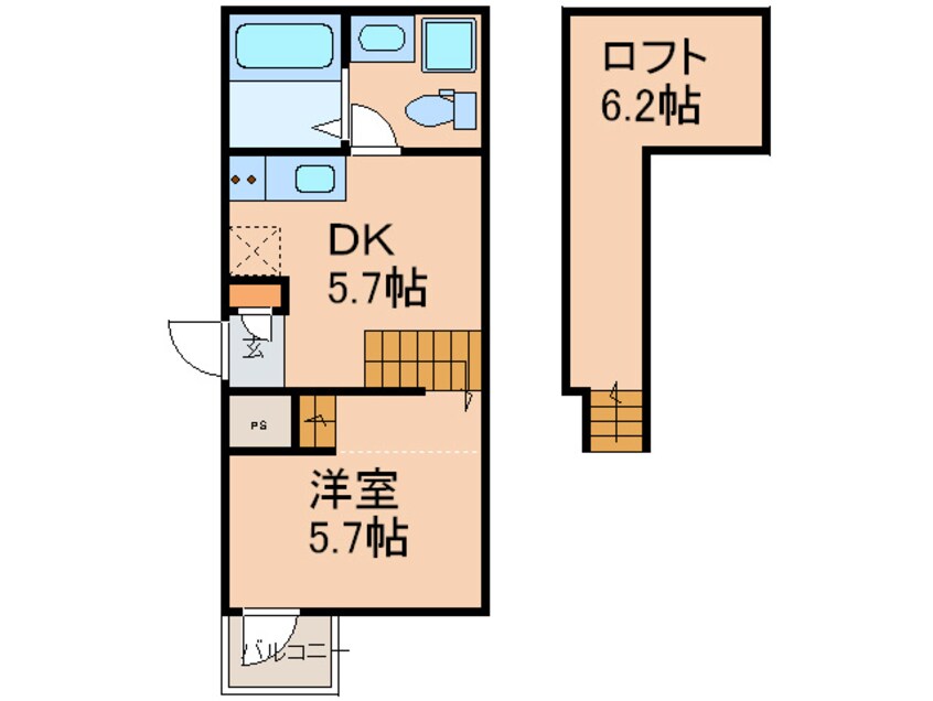 間取図 ピアチェーレ新栄