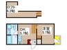 ピアチェーレ新栄 1DKの間取り