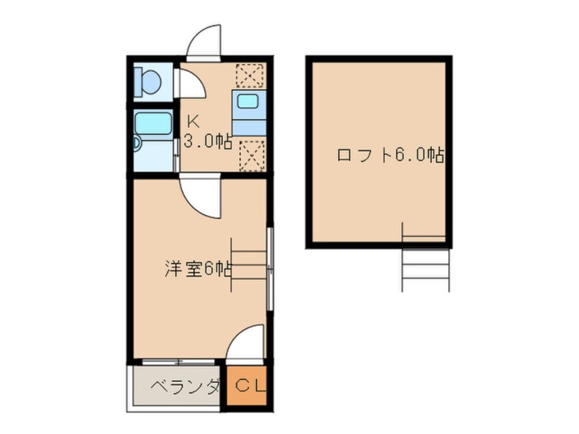 間取図 タウンコート栄生