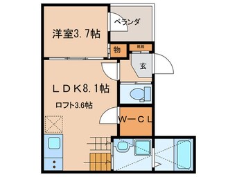 間取図 プライムパークス名駅西
