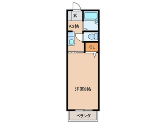 間取図 クレベール庄内緑地