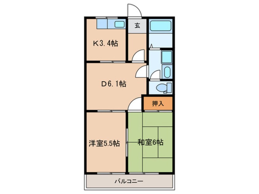 間取図 メリーモア高雄