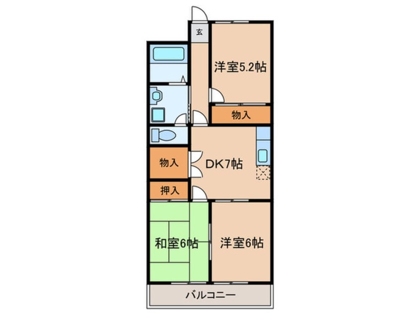 間取図 スカイハイツイトー
