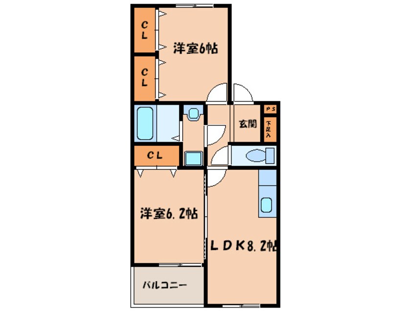 間取図 ルミエ－ル山之手