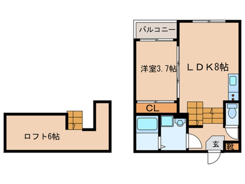 間取図 Maison Lafre