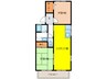 クレセ－ルＡ 2LDKの間取り