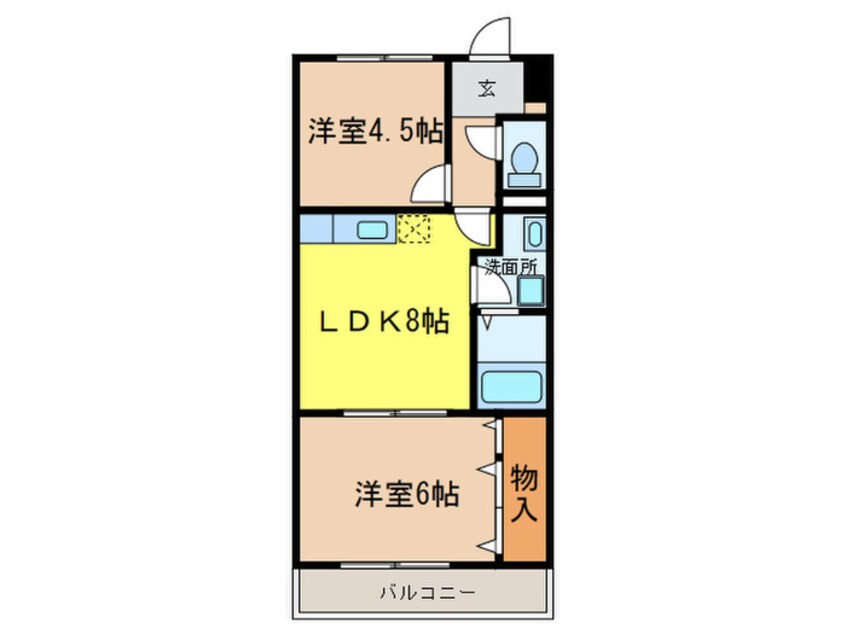 間取図 エステ－ト鳴海