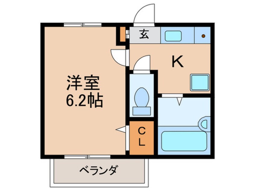 間取図 クレアコート東山Ｂ