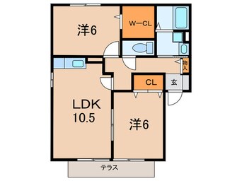 間取図 アジュール御幸Ｂ