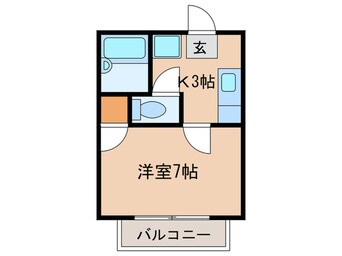 間取図 アーニストハウスB棟