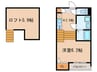 グランメゾン桜 1Kの間取り