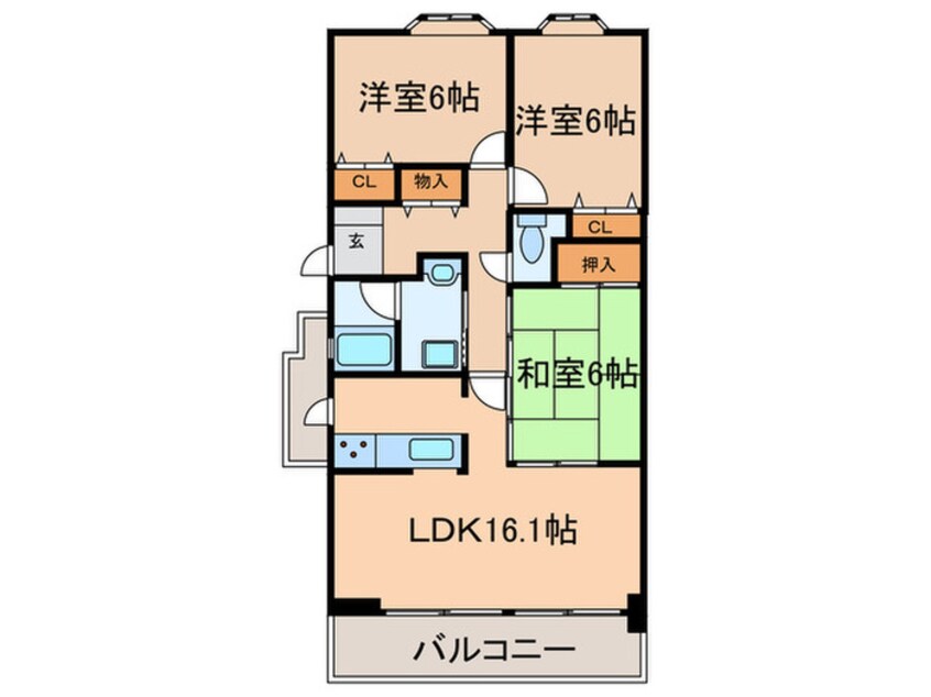 間取図 リ－フマンション　グロリアス