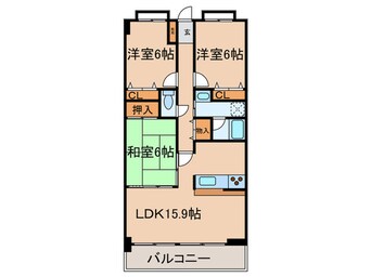 間取図 リ－フマンション　グロリアス