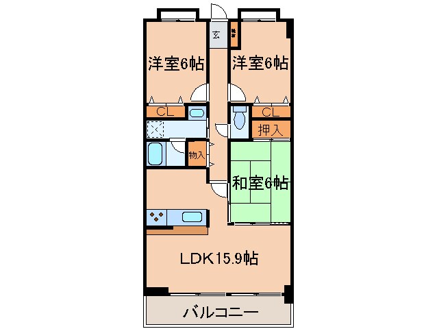 間取り図 リ－フマンション　グロリアス