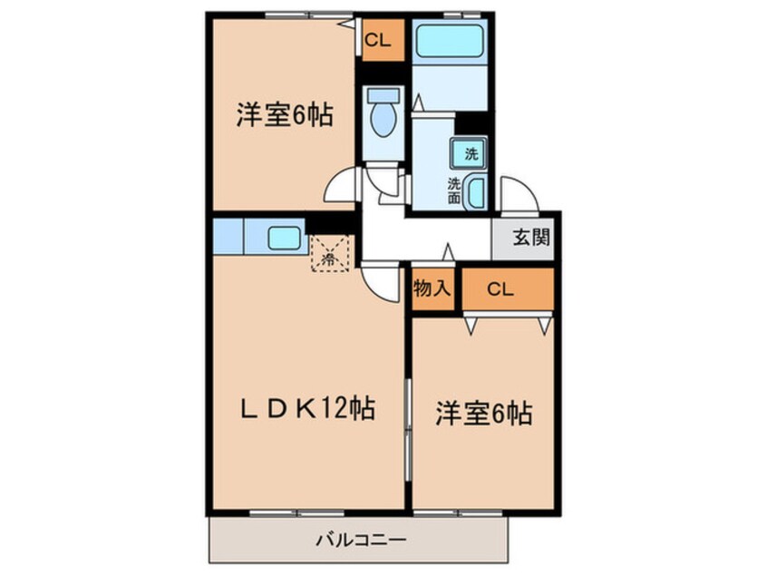 間取図 リマーニ蟹田