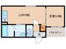 仮)F asecia Soter 1LDKの間取り