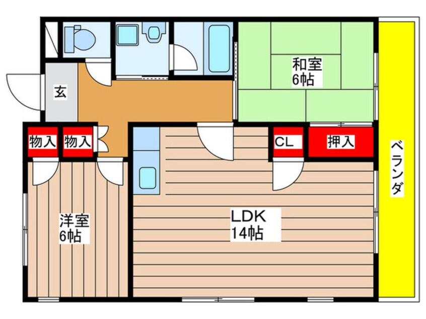 間取図 佐久間マンション