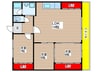 佐久間マンション 3LDKの間取り