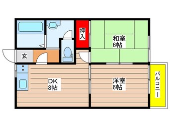 間取図 グリーンヒルズムロガ