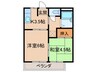 サンドミ－ル 2Kの間取り