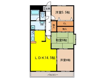 間取図 サニ－コ－ト坂野